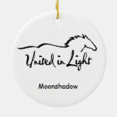 Belgisch wetsontwerp voor paarden keramisch ornament (Achterkant)