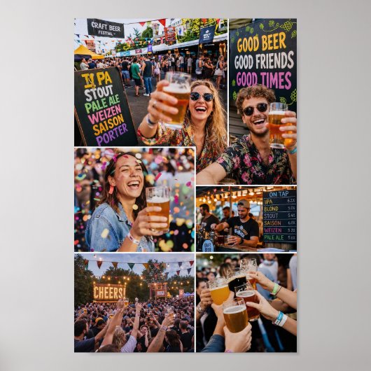 Belgisch Zomerbierfestival Vibes Poster (Voorkant)