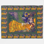 Belgische Art Nouveau Automobile Ad Fleece Deken (Voorkant (Horizontaal))