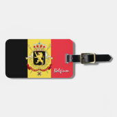 Belgische Bagagelabels, patriottische Belgische vl Bagagelabel (Voorkant horizontaal)