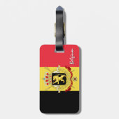 Belgische Bagagelabels, patriottische Belgische vl Bagagelabel (Achterkant verticaal)