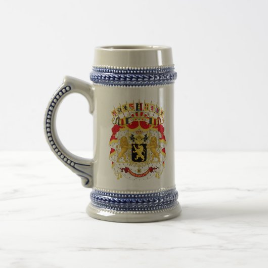 Belgische Beer Stein - Crests Bierpul (Links)