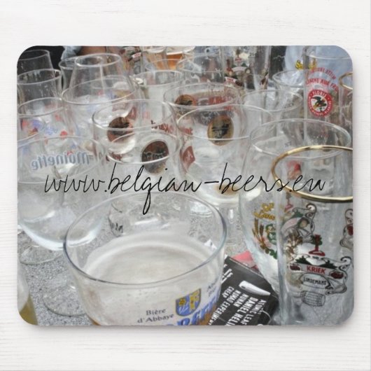 Belgische Beers Mousepad Muismat (Voorkant)