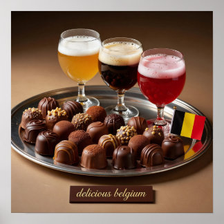 Belgische Bier- en Chocoladekoppelings poster