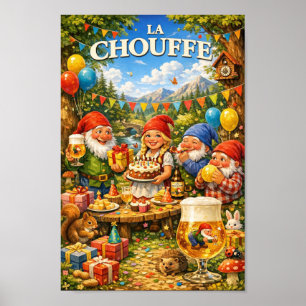 Belgische Bier Verjaardagsfeest Poster