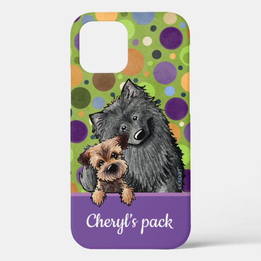 Belgische & Border KiniArt iPhone Case (Achterkant)