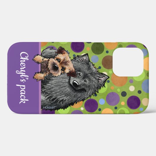 Belgische & Border KiniArt iPhone Case (Achterkant (horizontaal))