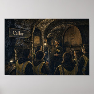 Belgische Brouwerij Ondergrondse Tour Poster