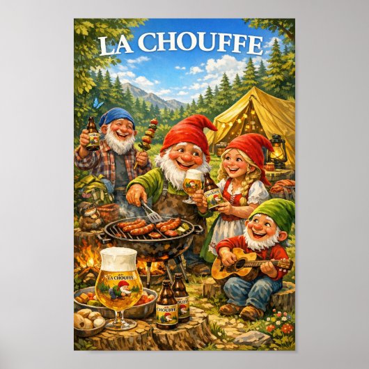 Belgische Campfire Bier Verzamelposter Poster (Voorkant)