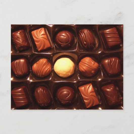 BELGISCHE CHOCOLADE BRIEFKAART (Voorkant)