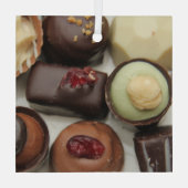 Belgische chocolade glas ornament (Achterkant)