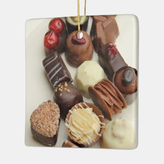 Belgische chocolade keramisch ornament (Links)