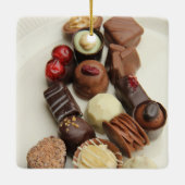 Belgische chocolade keramisch ornament (Achterkant)