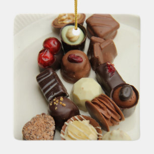 Belgische chocolade keramisch ornament
