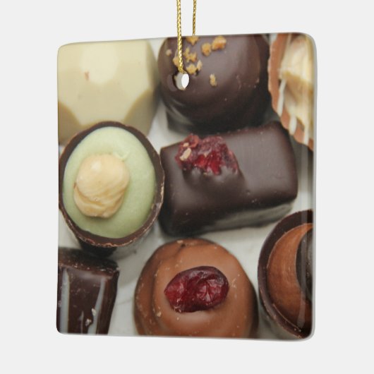 Belgische chocolade keramisch ornament (Links)