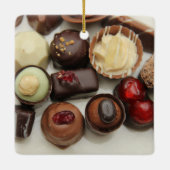 Belgische chocolade keramisch ornament (Achterkant)