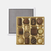 Belgische chocolade magneet (Voorkant / Achterkant)