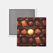BELGISCHE CHOCOLADE MAGNEET (Voorkant / Achterkant)