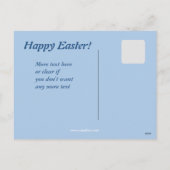 Belgische chocolade paaseieren feestdagenkaart (Achterkant)