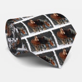 Belgische Draft Horses Mannen Necktie Stropdas (Opgerold)