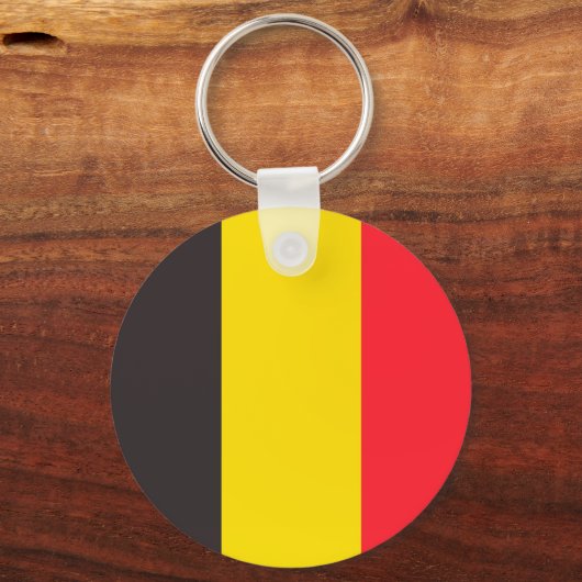 Belgische driekleur van Belgie sleutelhanger (Voorkant)