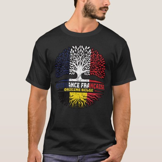 Belgische frank - bosboomvlag t-shirt (Voorkant)