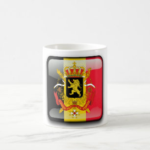 Belgische glanzende vlag koffiemok