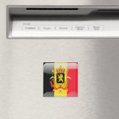Belgische glanzende vlag magneet (Insitu (Vaatwasser))
