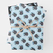 Belgische Groenendael Herdershond Zwarte Schilderh Inpakpapier Vel (In situ)