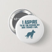 Belgische Groenendael Ronde Button 5,7 Cm (Voorkant /achterkant)