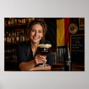Belgische herberg souvenir welkom kunstposter poster