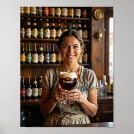 Belgische herberg warmte en welkom poster