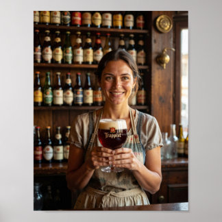 Belgische herberg warmte en welkom poster