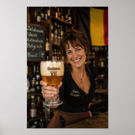 Belgische herbergtoast met Tripel-poster Poster