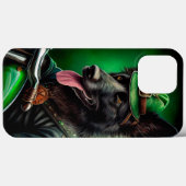 Belgische herder die fiets rijdt St. Patrick's Day Case-Mate iPhone Case (Achterkant (horizontaal))