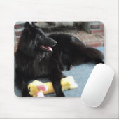 Belgische herder door Fireplace Muismat (Met muis)