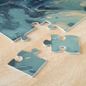 Belgische Herder Hond Rijden Motorfiets Kerstmis Legpuzzel (Zijkant)