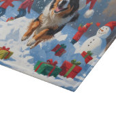 Belgische herder Kerstmis Sneeuwlandschap Snijplank (Hoek)