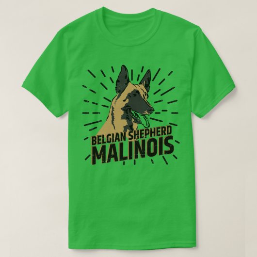 Belgische herder Malinois (8) T-shirt (Design voorkant)
