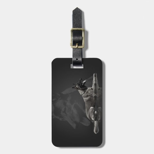 Belgische herder - Malinois Bagagelabel (Voorkant verticaal)