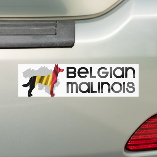 Belgische herder - Malinois Bumpersticker (Op auto)