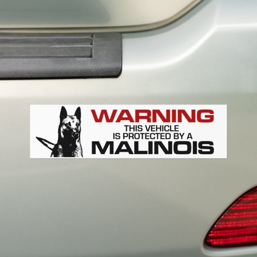 Belgische herder - Malinois Bumpersticker (Op auto)