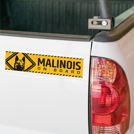 Belgische herder - Malinois Bumpersticker (Op Truck)