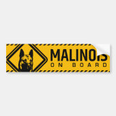 Belgische herder - Malinois Bumpersticker (Voorkant)