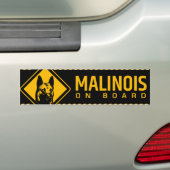 Belgische herder - Malinois Bumpersticker (Op auto)