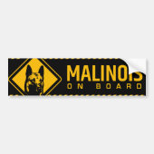 Belgische herder - Malinois Bumpersticker (Voorkant)