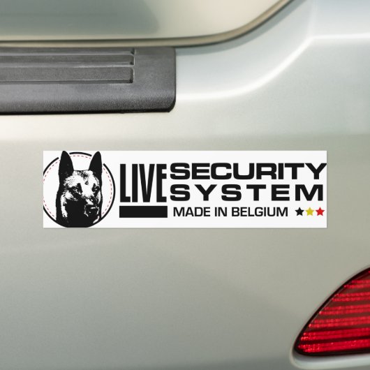 Belgische herder - Malinois Bumpersticker (Op auto)
