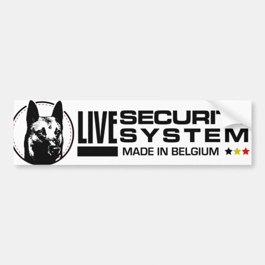 Belgische herder - Malinois Bumpersticker (Voorkant)