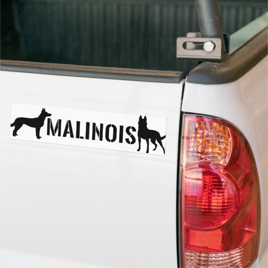 Belgische herder - Malinois Bumpersticker (Op Truck)