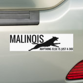 Belgische herder - Malinois Bumpersticker (Op auto)